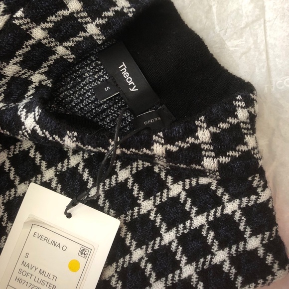 Theory, Checked sleeveless sweater, S NWT $245 - Picture 2 of 4